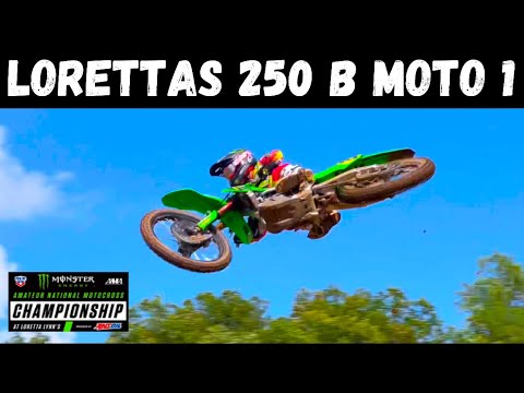 Battle of the Landons & an INSANE Charge from Behind! Loretta Lynn’s 250 B Moto 1