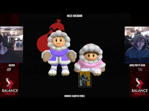 NE Melee Arcadian 5 - Golden (Ganon, Falcon) vs. Pretty Good (Ice Climbers) - SSBM WQF