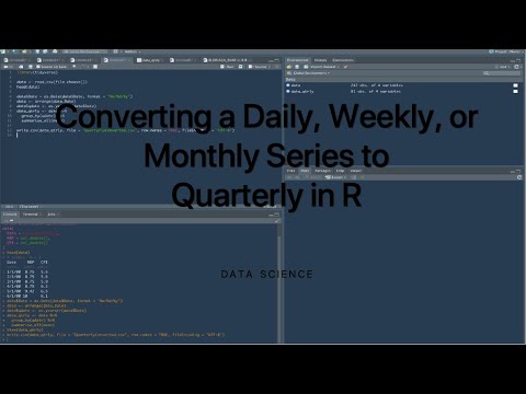 Converting a Daily, Weekly, or Monthly Series to  Quarterly in R