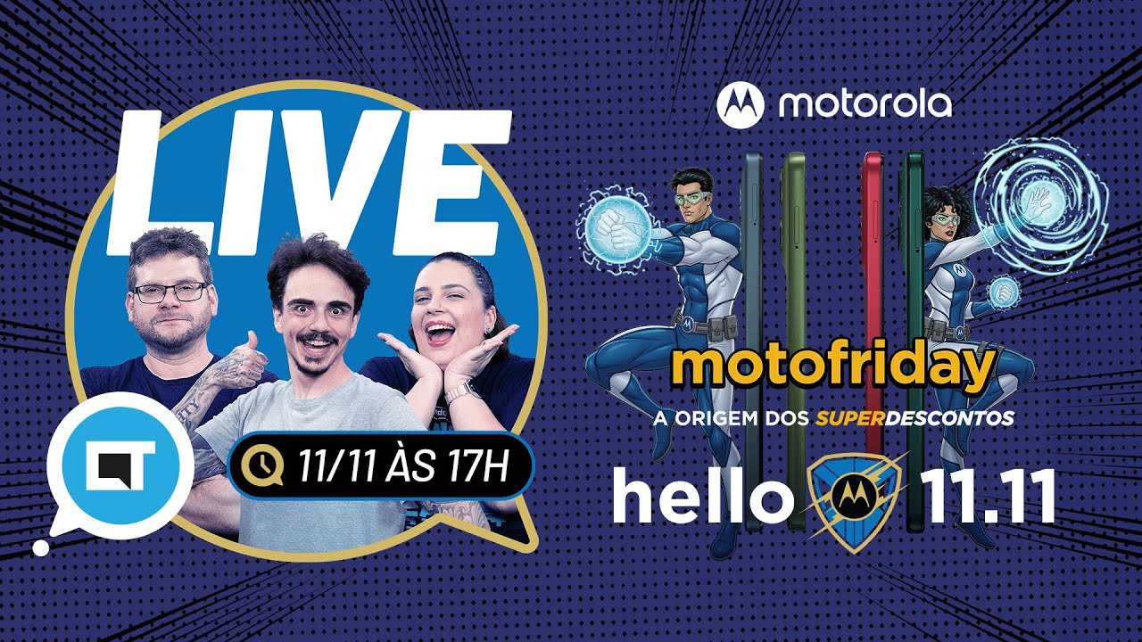 Live Esquenta Black Friday Motorola: descontos, tecnologia e inovação!