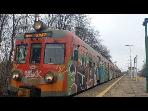 Pociągi na stacji Gliwice łabędy