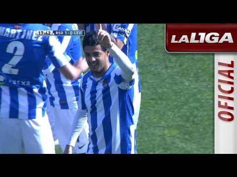 Gol de penalti de Vela (1-0) en el Real Sociedad - Levante UD - HD