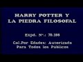 HARRY POTTER Y LA PIEDRA FILOSOFAL 2001 Intro VHS España