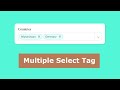 Pure JavaScript - HTML Multiple Select Tag