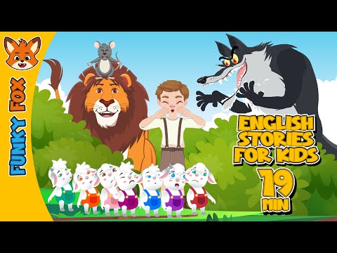 Three Bedtime Stories | The Wolf and The Seven Little Goats | The Lion and the Mouse | Fairy Tales.