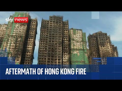 Hong Kong fire death toll rises to 128 - with hundreds more still missing