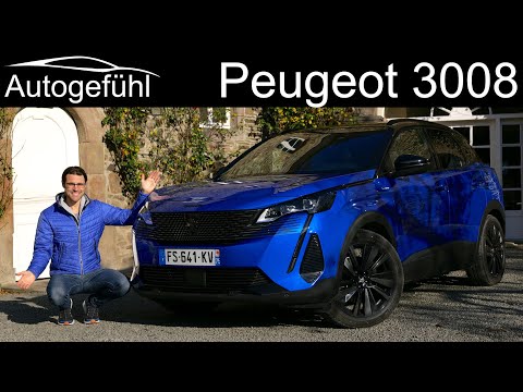 new Peugeot 3008 GT Facelift FULL REVIEW 2021 Hybrid PHEV Black Pack 225 hp - Autogefühl