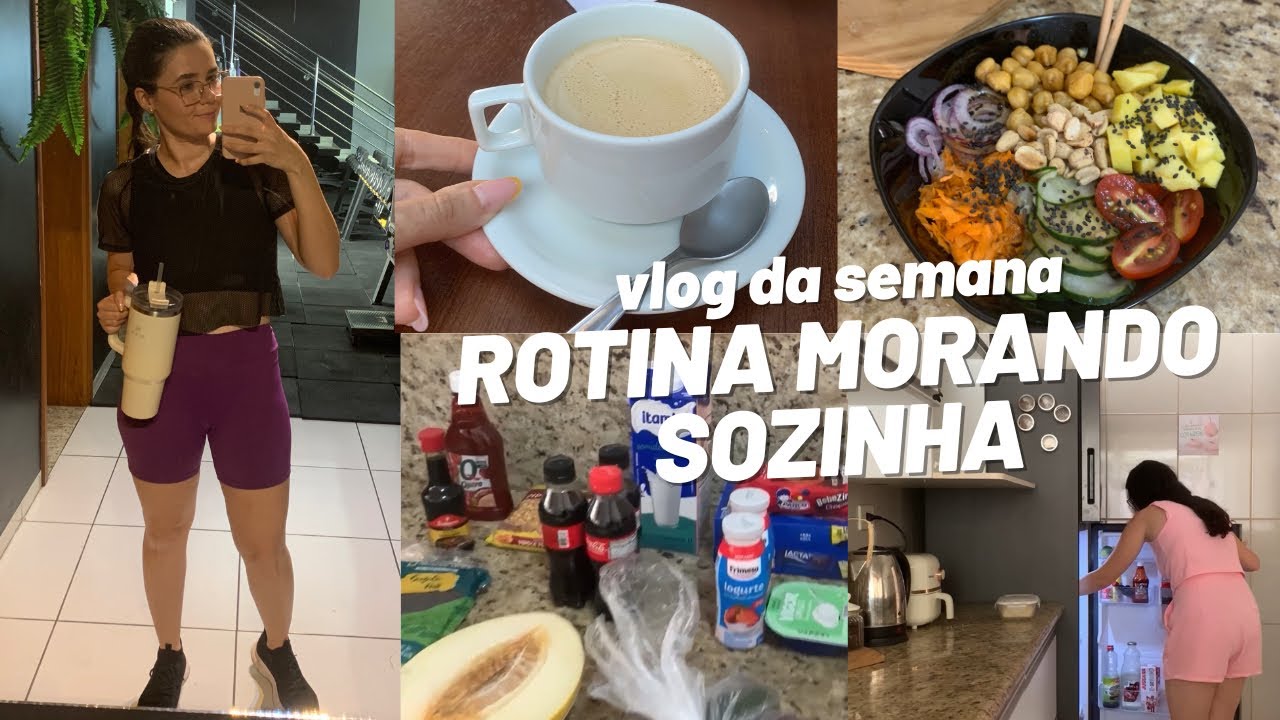 compras no mercado morando sozinha, voltando para a rotina, comprinhas e fiz poke vegetariano… 🥒🤌🏻
