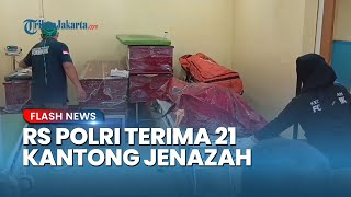 RS Polri Terima 21 Kantong Jenazah Korban Kebakaran Kantor Drone Jakarta Pusat