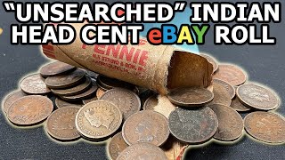 Unsearched Indian Head Cent eBay Roll Unboxing - Searching for Key Dates and Expensive Finds!!