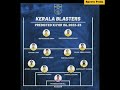 Northeast United FC VS Kerala Blasters FC Probable Line-up | Probable Line-up | Sports Pedia