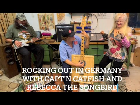 Captn Catfish Rocking Out With Rebecca The Songbird And Steve Arvey In Germany