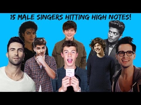 15 Male Singers Hitting High Notes! (Harry Styles, Brendon Urie, Shawn Mendes.. AND MORE!)