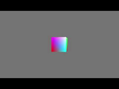 PixelSalad Rendering Engine WIP 02 - DirectX 11 (Spinning Cube)
