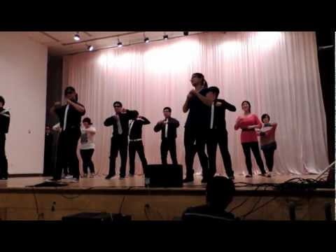 Fr.tou's birthday GANGNAM STYLE Montreal Chinese Catholic Youth Club