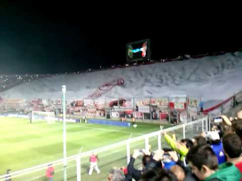 "Bandera gigante  de Huracan Las Heras vs Boca Juniors" Barra: La Banda Nº 1 • Club: Huracán Las Heras