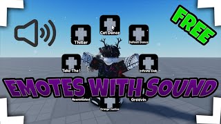 Roblox Studio Emotes With Sound [ FREE , GIVEAWAY ]