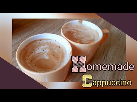 Homemade Cappuccino • Only 3 ingredients Coffee recipe without cream • #Shorts #YoutubeShorts •