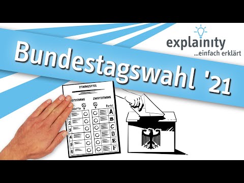 Bundestagswahl 2021 einfach erklärt (explainity® Erklärvideo)