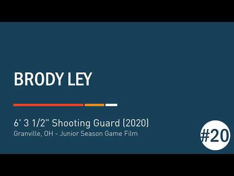 Brody Ley - 6' 3.5" SG (Granville HS 2020) - Junior Season Game Film Highlights