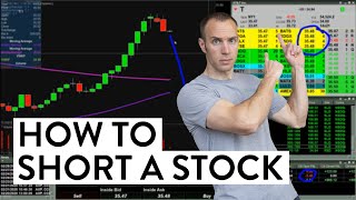 How to Short a Stock - Watch Me Do It! (Day Trading For Beginners)