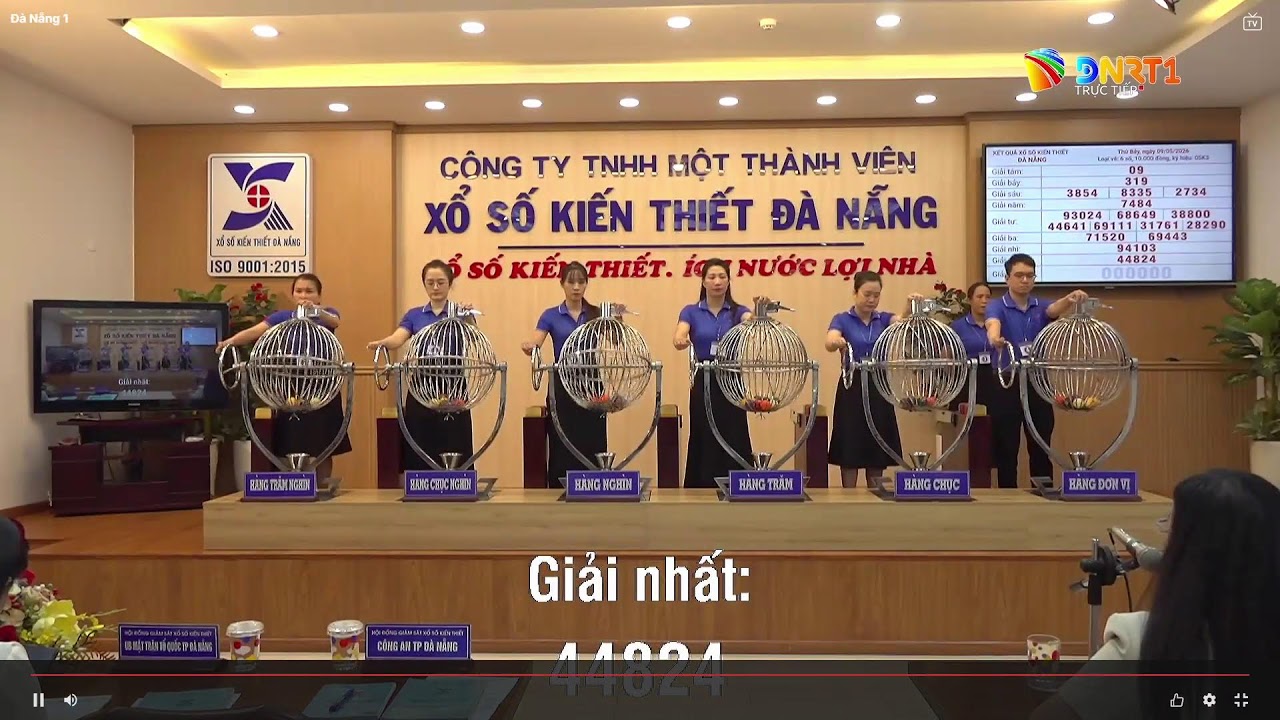 🔴 Kết quả quay số mở thưởng Xổ số kiến thiết Đà Nẵng ngày 9/5/2026