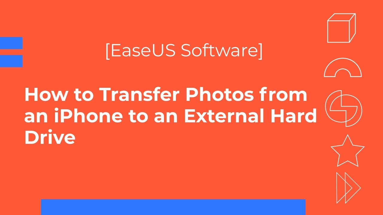how to transfer photos from iPhone to external hard drive