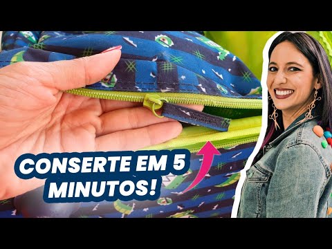 Vídeo: Como colocar zíper que saiu da mochila: dúvidas