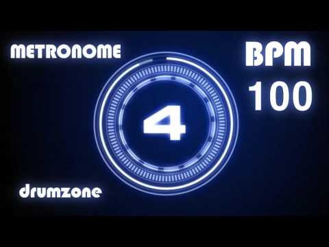 [드럼존] 메트로놈 100 BPM - Metronome - Click & Voice ( 1 hour )