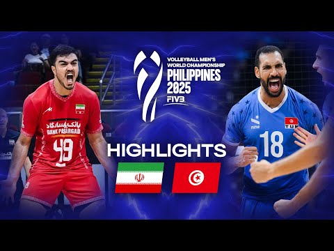 Iran 🇮🇷 vs. Tunisia 🇹🇳 - Highlights | Men's World Championships 2025