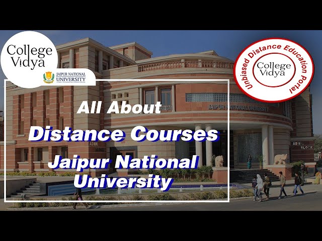 JNU (Jaipur National University) Distance Education - Courses, Online Degree, Valid for Govt Job
