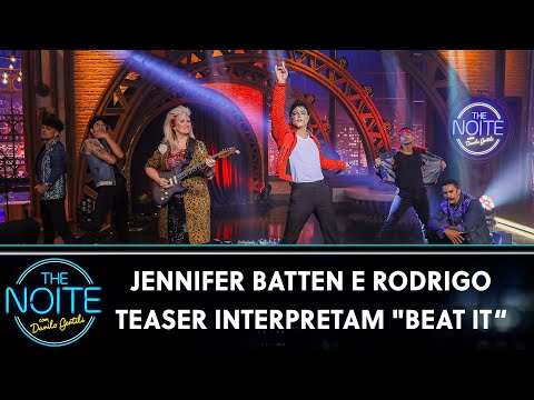 Jennifer Batten e Rodrigo Teaser interpretam "Beat It"  - Michael Jackson | The Noite (11/06/24)