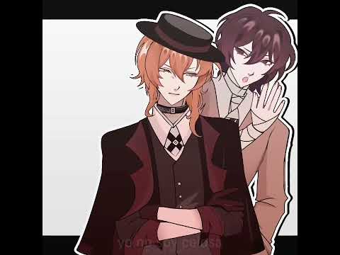 Skk, jealous chuuya? #bsd #gacha #gl2 #chuuya #dazai