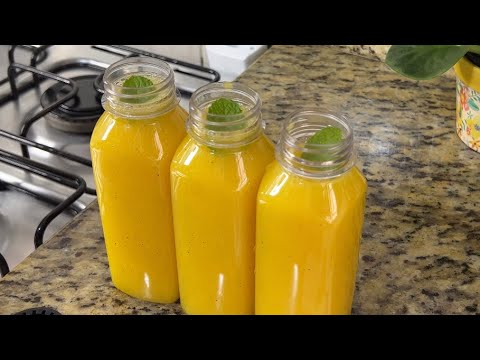 Como fazer o suco do momento-maracujá com manga e Hortelã pra refrescar esse verão