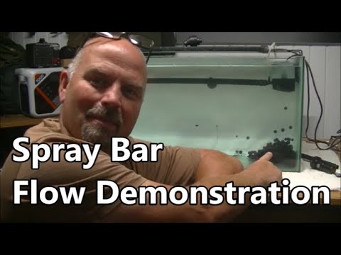 Aquarium Spray Bar Flow Demonstration - Pondguru