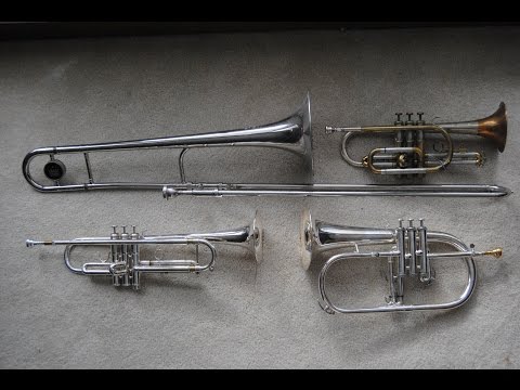 Comparison: Flugelhorn, Cornet, Trumpet and Trombone