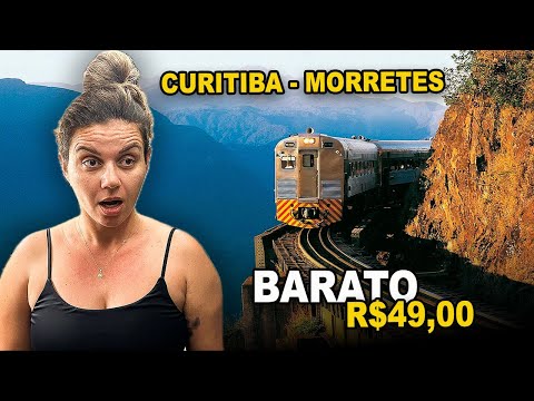 What is it like to TRAVEL in the CHEAP TRAIN CARRIAGE from CURITIBA to MORRETES?
