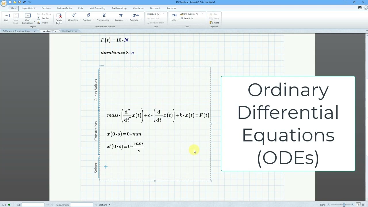 Mathcad - Differential Equations