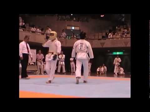 異種格闘技戦 Traditional karate vs kick boxing　国体空手 vs キックボクシング