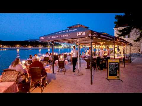 Primošten Croatia 4K Evening Walking Tour 2025