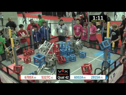2015 VRC Sci Q42 - 6785X 5327C vs 6002A 2915A - 60 to 82 - VEX Worlds 2015 - Science Division