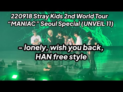 220918 lonley, wish you back, HAN - Stray Kids 2nd World Tour “MANIAC” Seoul Special (UNVEIL 11)