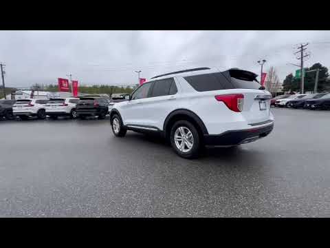 2020 Ford Explorer XLT 4WD in White for sale at Murray Honda in Chilliwack, BC