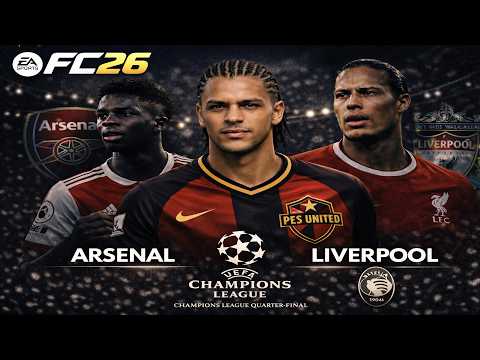 FC 26 Career Mode | PES United vs Arsenal & Liverpool + Atalanta Champions League QF!