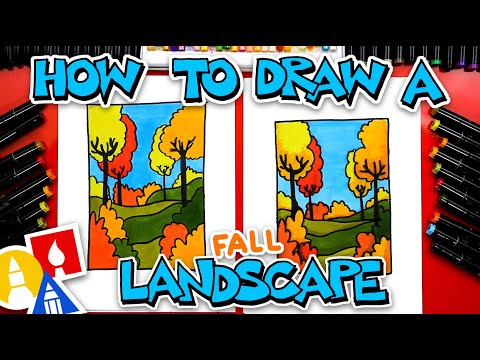 How To Draw A Fall Landscape - version 2