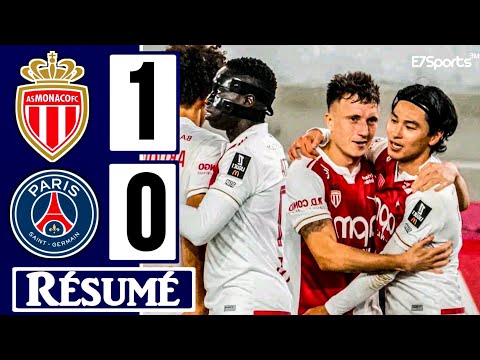 Monaco vs PSG 1-0 Resumé |✨🔥 Minamino Goal | Ligue 1 Highlights | Thilo Kehrer Red Card