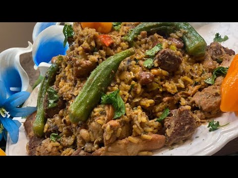 GUYANESE COOK-UP RICE / DELICIOUS BLACK EYED PEAS W/ CHICKEN & BEEF @candythaglamcook RECIPE