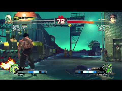 SUPER STREET FIGHTER AE - ElfuerteP(ELF) VS MIZOTERU(FEI)