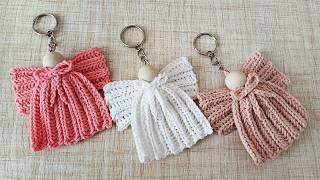 Quick and Cute Crochet Angel Keychains: Gift Idea