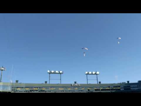 USAF Wings of Blue - Parachute Jump at Packer game